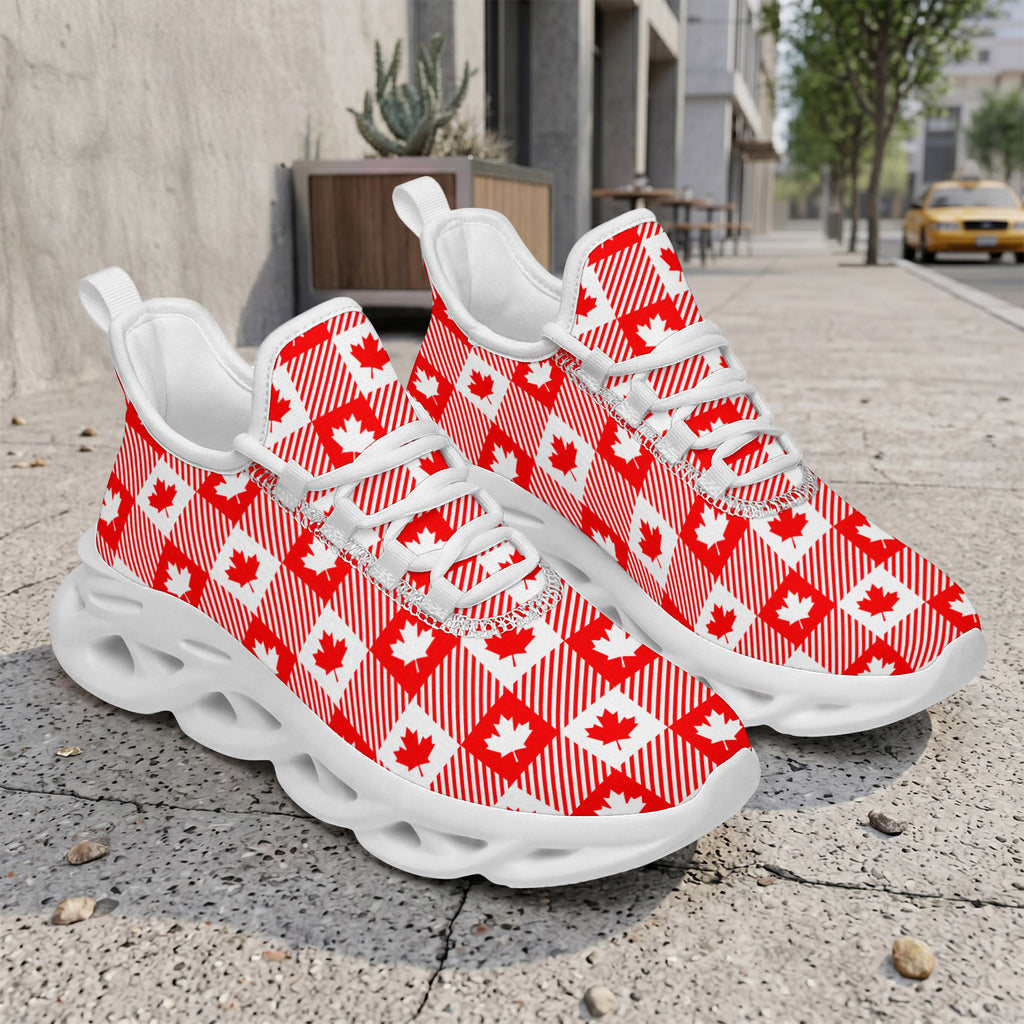 Custom Canada 2026 World Cup Sneakers DIY Country Flag Running Shoes Lightweight Sport Shoes Gift for Football Fans Personalized Team Name and Logo FN003-F009145-5