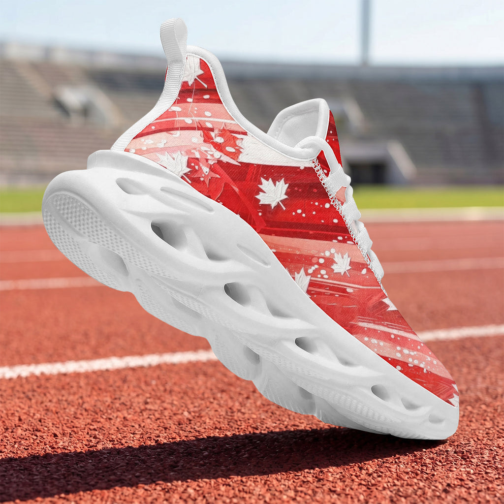Custom Canada 2026 World Cup Sneakers DIY Country Flag Running Shoes Lightweight Sport Shoes Gift for Football Fans Personalized Team Name and Logo FN003-F009145-6