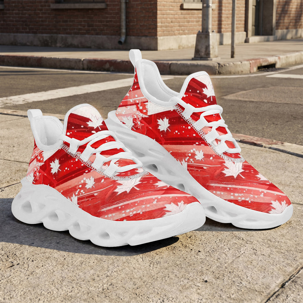 Custom Canada 2026 World Cup Sneakers DIY Country Flag Running Shoes Lightweight Sport Shoes Gift for Football Fans Personalized Team Name and Logo FN003-F009145-6