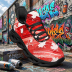 Custom Canada 2026 World Cup Sneakers DIY Country Flag Running Shoes Lightweight Sport Shoes Gift for Football Fans Personalized Team Name and Logo FN003-F009145-6