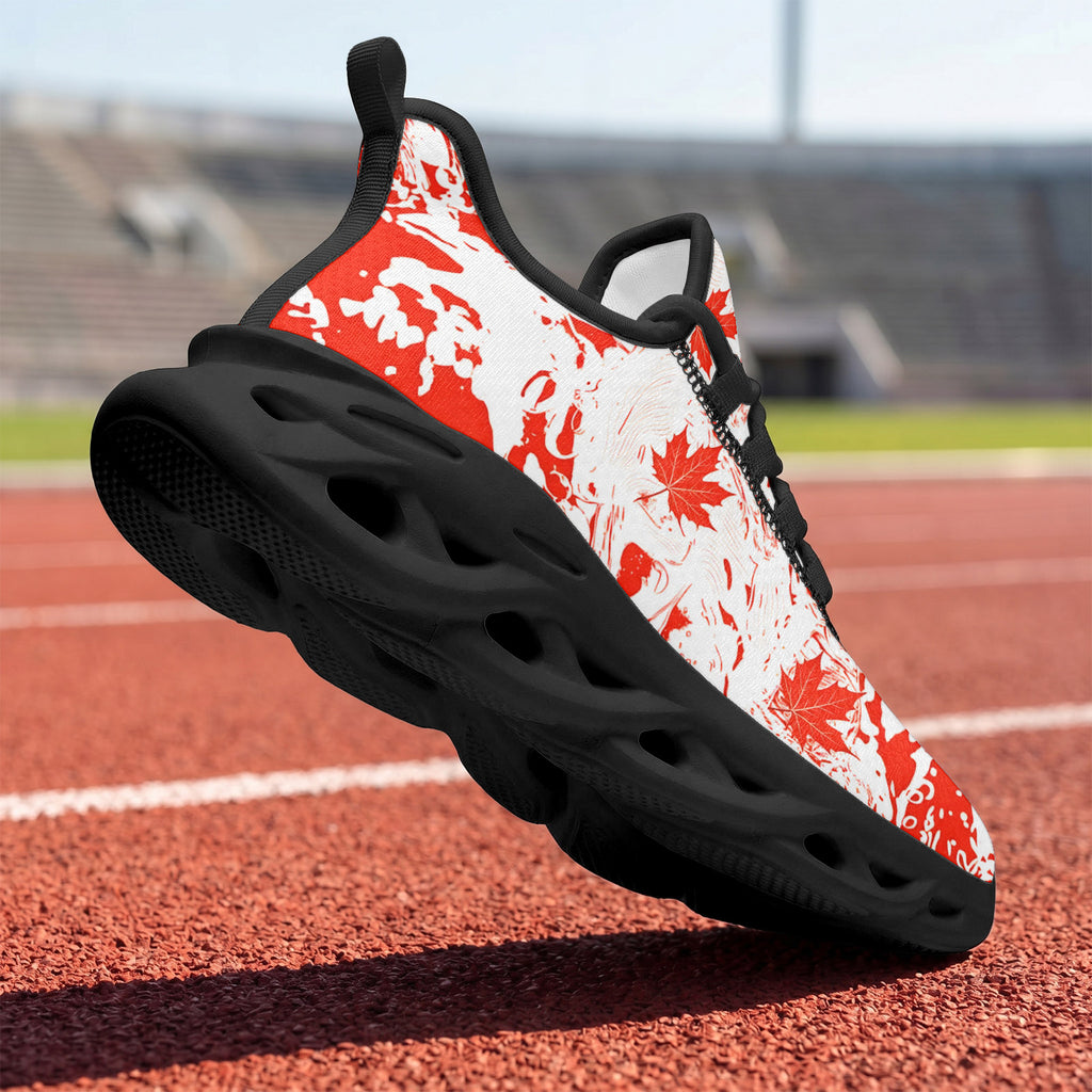 Custom Canada 2026 World Cup Sneakers DIY Country Flag Running Shoes Lightweight Sport Shoes Gift for Football Fans Personalized Team Name and Logo FN003-F009145-7