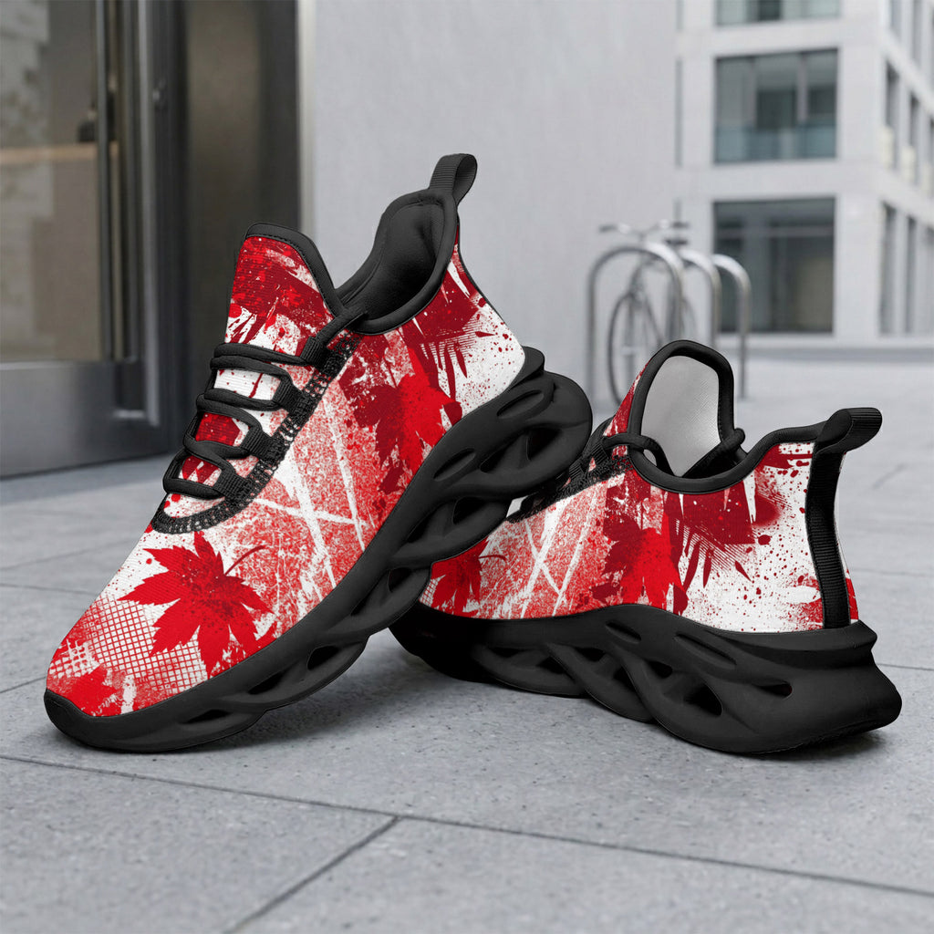 Custom Canada 2026 World Cup Sneakers DIY Country Flag Running Shoes Lightweight Sport Shoes Gift for Football Fans Personalized Team Name and Logo FN003-F009145-9