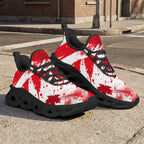 Custom Canada 2026 World Cup Sneakers DIY Country Flag Running Shoes Lightweight Sport Shoes Gift for Football Fans Personalized Team Name and Logo FN003-F009145-9