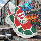 Custom Mexico 2026 World Cup Sneakers DIY Country Flag Running Shoes Lightweight Sport Shoes Gift for Football Fans Personalized Team Name and Logo FN003-F009147-1