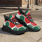 Custom Mexico 2026 World Cup Sneakers DIY Country Flag Running Shoes Lightweight Sport Shoes Gift for Football Fans Personalized Team Name and Logo FN003-F009147-1