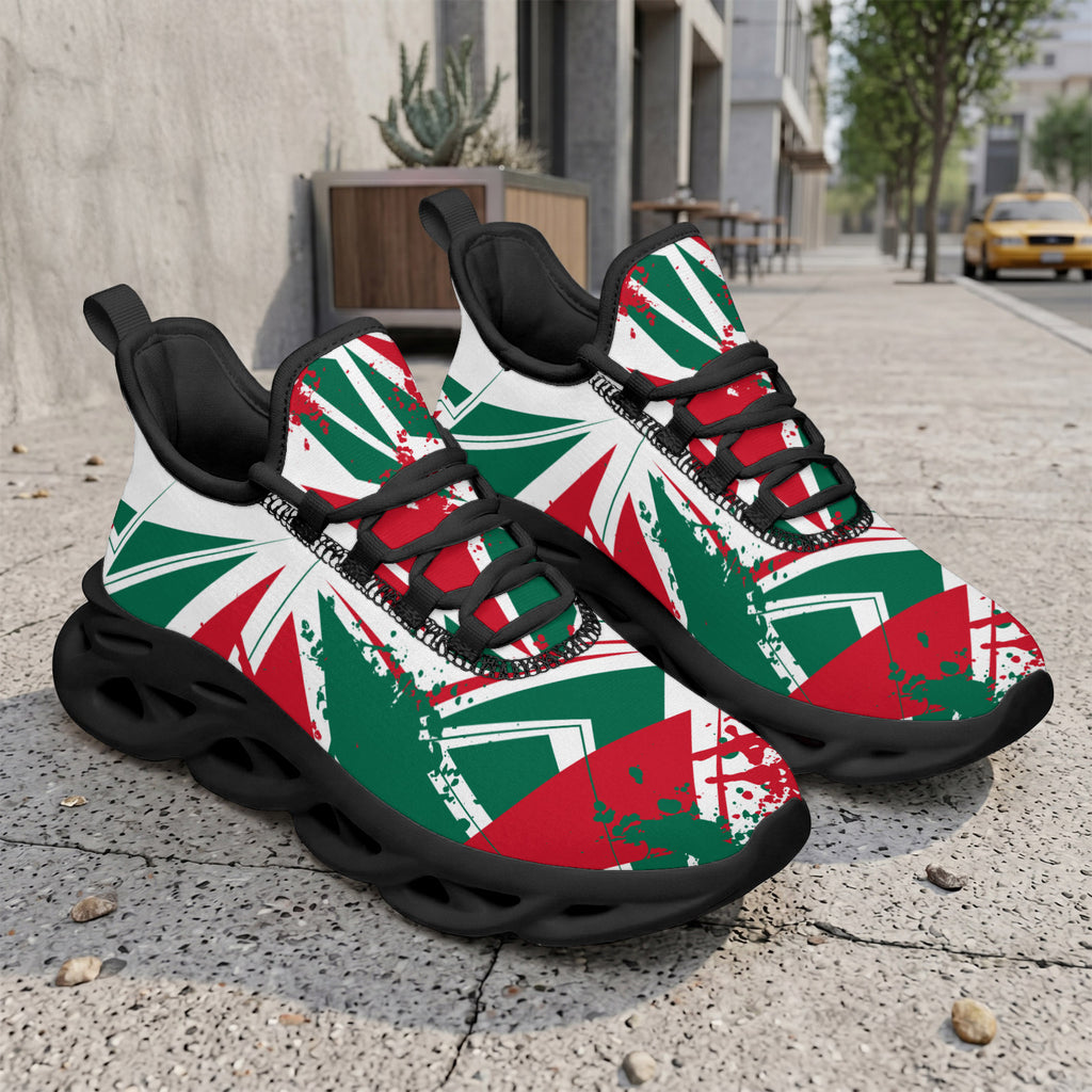 Custom Mexico 2026 World Cup Sneakers DIY Country Flag Running Shoes Lightweight Sport Shoes Gift for Football Fans Personalized Team Name and Logo FN003-F009147-2