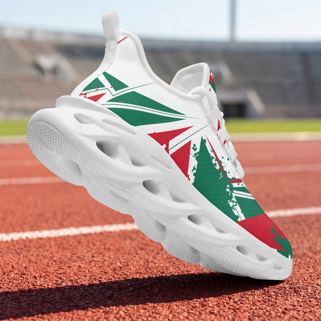 Custom Mexico 2026 World Cup Sneakers DIY Country Flag Running Shoes Lightweight Sport Shoes Gift for Football Fans Personalized Team Name and Logo FN003-F009147-2
