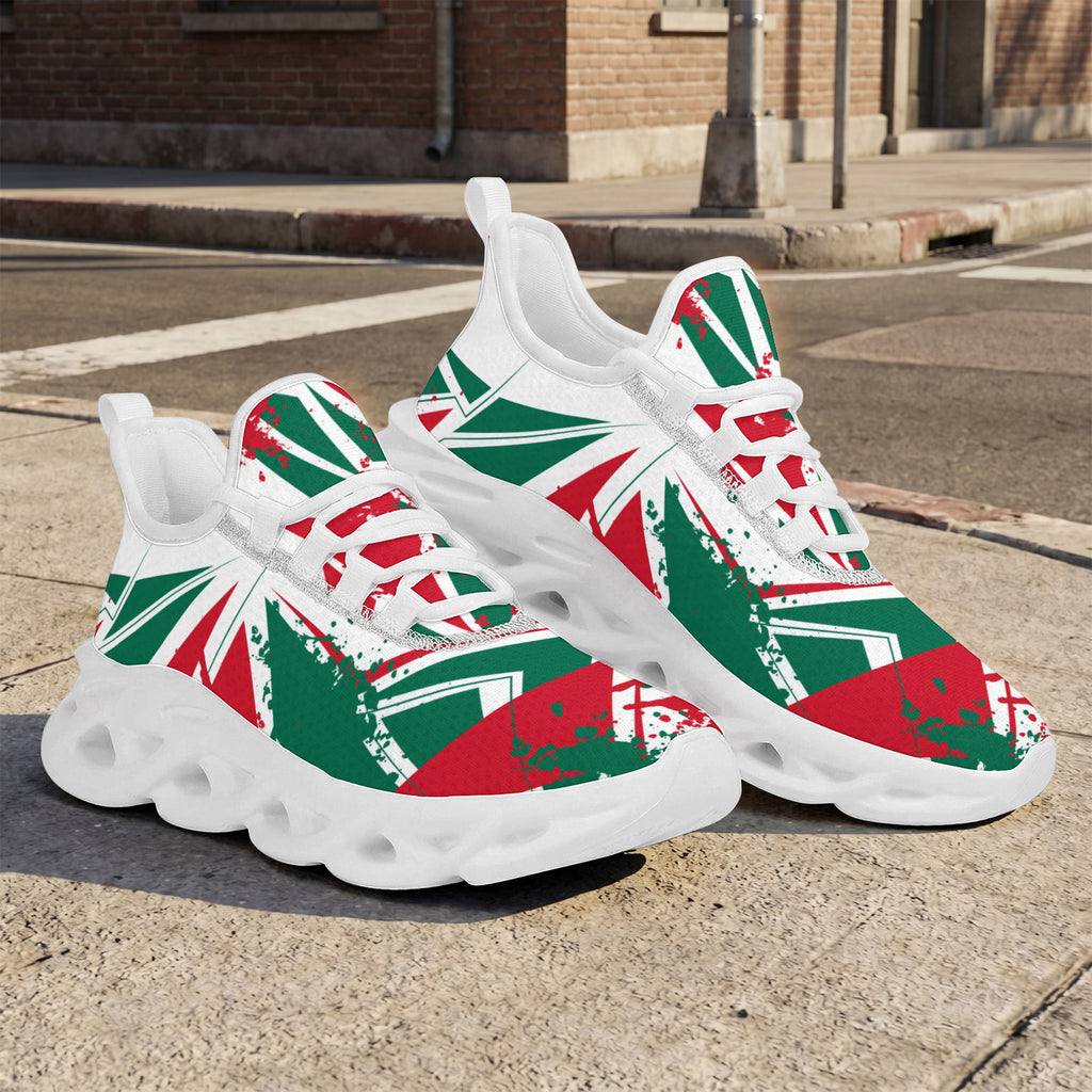 Custom Mexico 2026 World Cup Sneakers DIY Country Flag Running Shoes Lightweight Sport Shoes Gift for Football Fans Personalized Team Name and Logo FN003-F009147-2