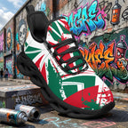 Custom Mexico 2026 World Cup Sneakers DIY Country Flag Running Shoes Lightweight Sport Shoes Gift for Football Fans Personalized Team Name and Logo FN003-F009147-2