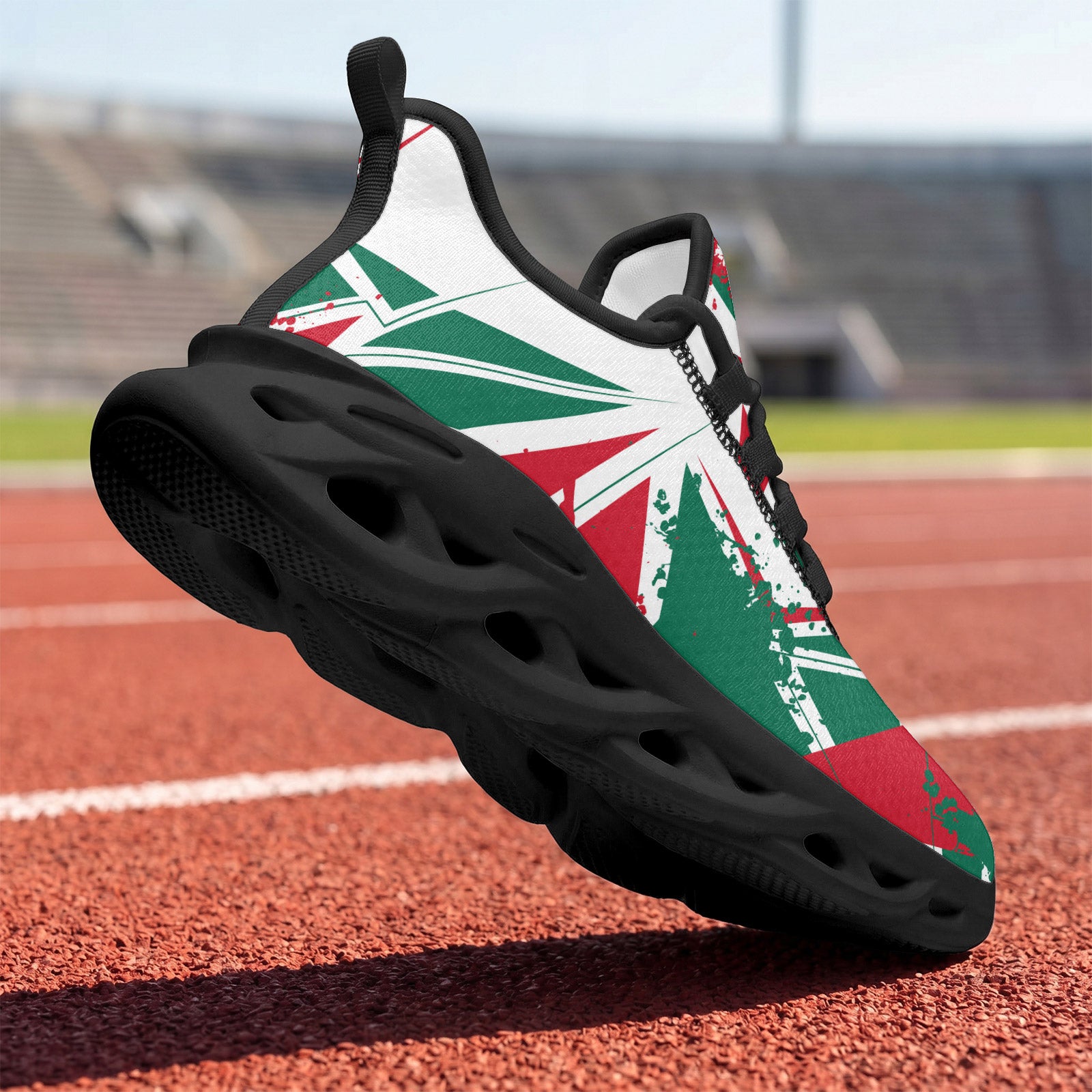 Custom Mexico 2026 World Cup Sneakers DIY Country Flag Running Shoes Lightweight Sport Shoes Gift for Football Fans Personalized Team Name and Logo FN003-F009147-2