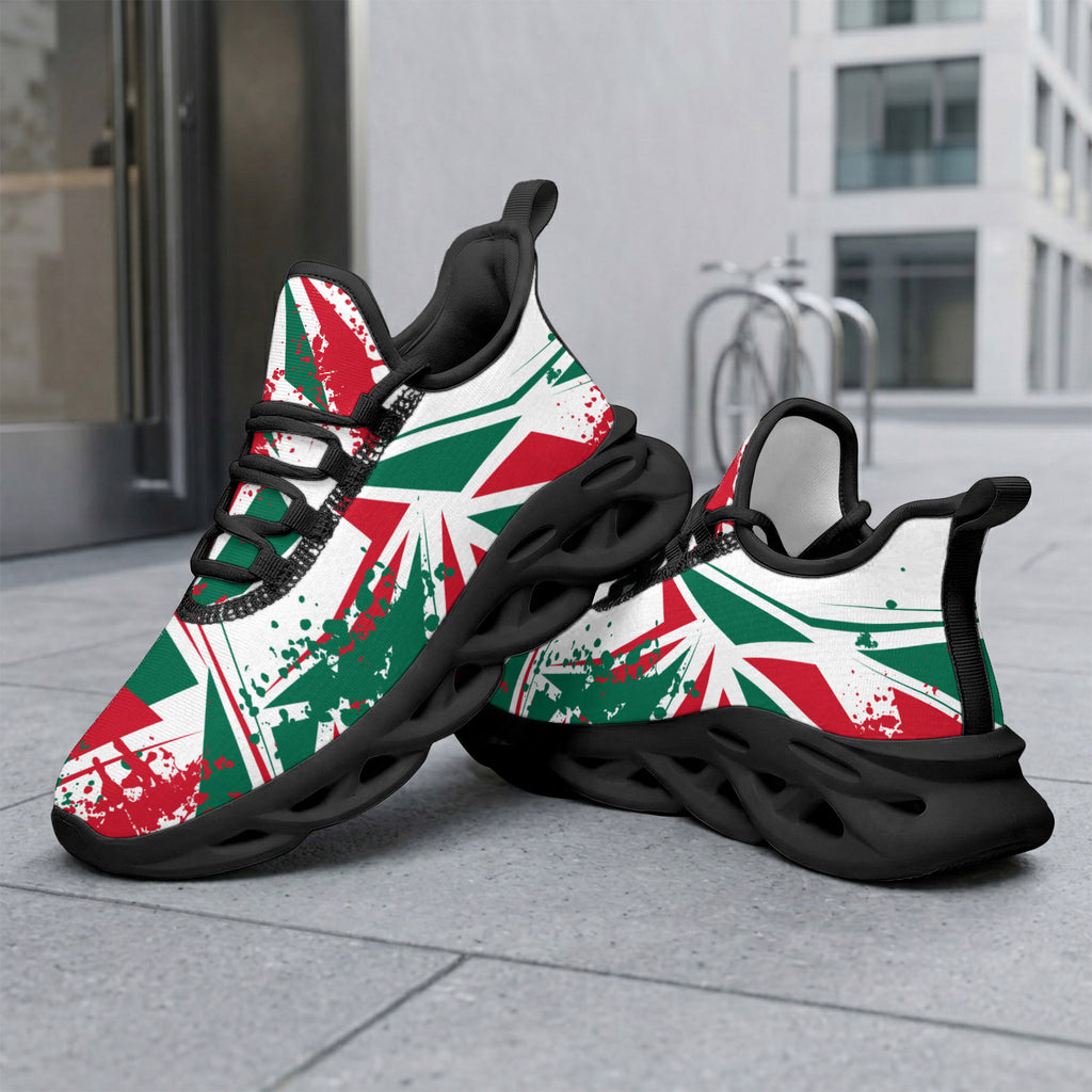 Custom Mexico 2026 World Cup Sneakers DIY Country Flag Running Shoes Lightweight Sport Shoes Gift for Football Fans Personalized Team Name and Logo FN003-F009147-2