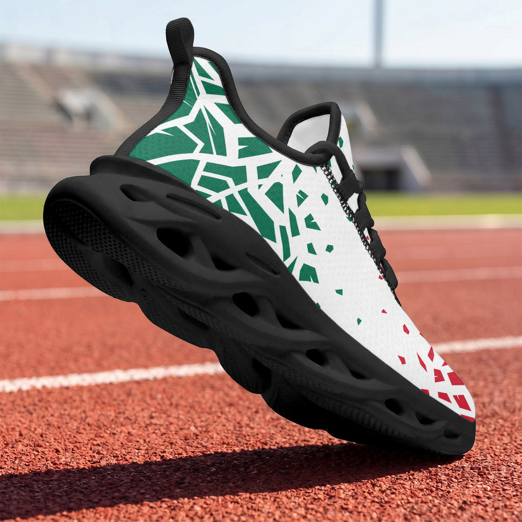 Custom Mexico 2026 World Cup Sneakers DIY Country Flag Running Shoes Lightweight Sport Shoes Gift for Football Fans Personalized Team Name and Logo FN003-F009147-3