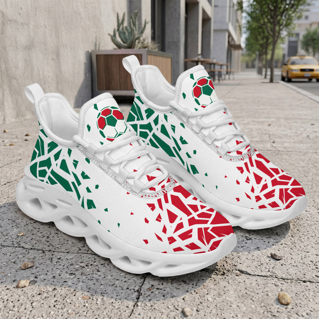 Custom Mexico 2026 World Cup Sneakers DIY Country Flag Running Shoes Lightweight Sport Shoes Gift for Football Fans Personalized Team Name and Logo FN003-F009147-3