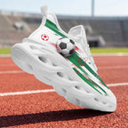 Custom Mexico 2026 World Cup Sneakers DIY Country Flag Running Shoes Lightweight Sport Shoes Gift for Football Fans Personalized Team Name and Logo FN003-F009147-4