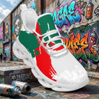 Custom Mexico 2026 World Cup Sneakers DIY Country Flag Running Shoes Lightweight Sport Shoes Gift for Football Fans Personalized Team Name and Logo FN003-F009147-5