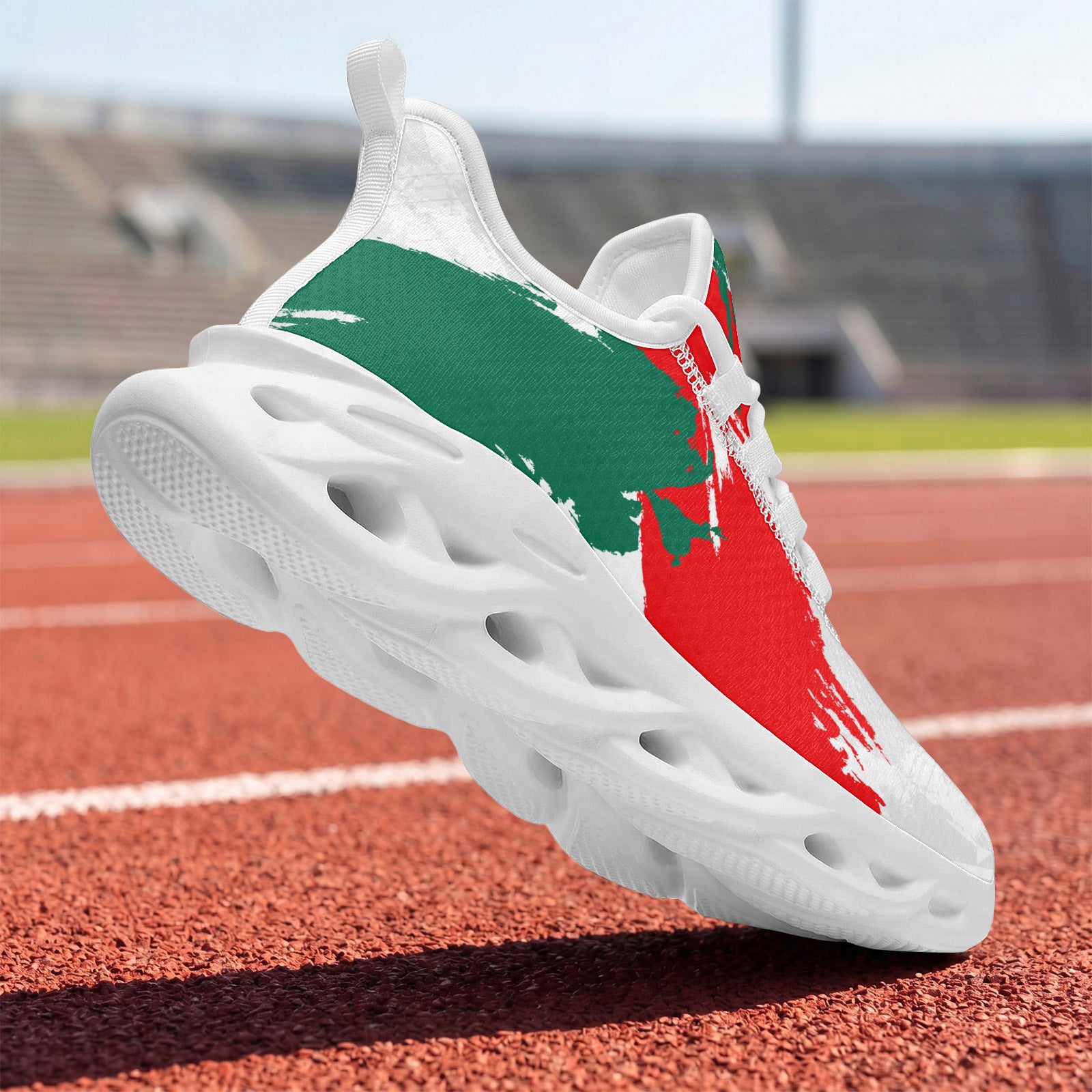 Custom Mexico 2026 World Cup Sneakers DIY Country Flag Running Shoes Lightweight Sport Shoes Gift for Football Fans Personalized Team Name and Logo FN003-F009147-5