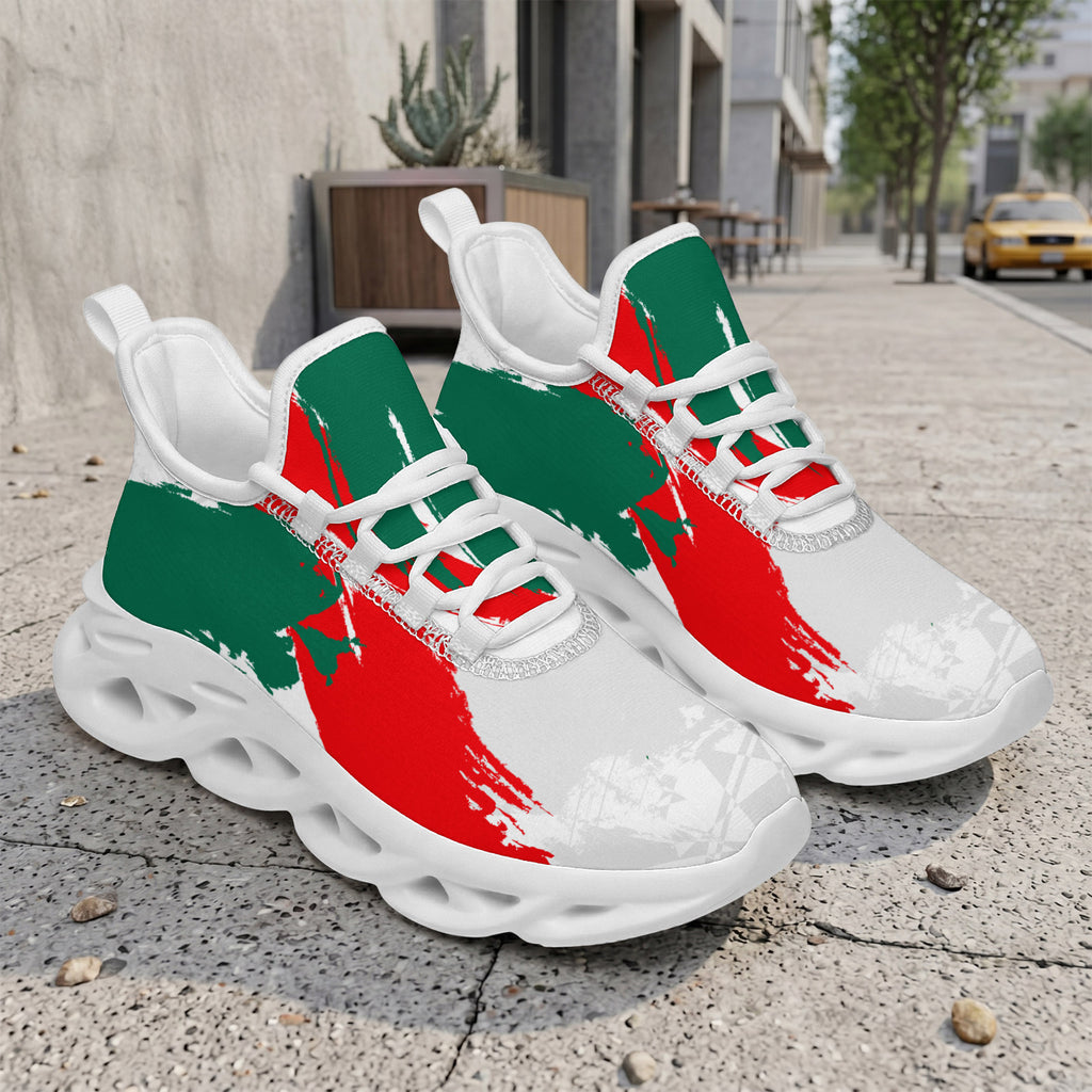 Custom Mexico 2026 World Cup Sneakers DIY Country Flag Running Shoes Lightweight Sport Shoes Gift for Football Fans Personalized Team Name and Logo FN003-F009147-5