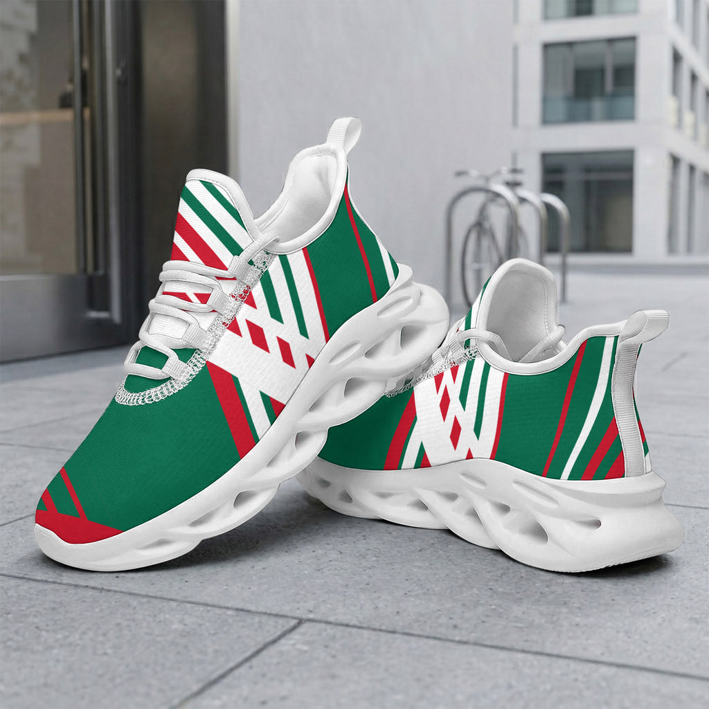 Custom Mexico 2026 World Cup Sneakers DIY Country Flag Running Shoes Lightweight Sport Shoes Gift for Football Fans Personalized Team Name and Logo FN003-F009147-6