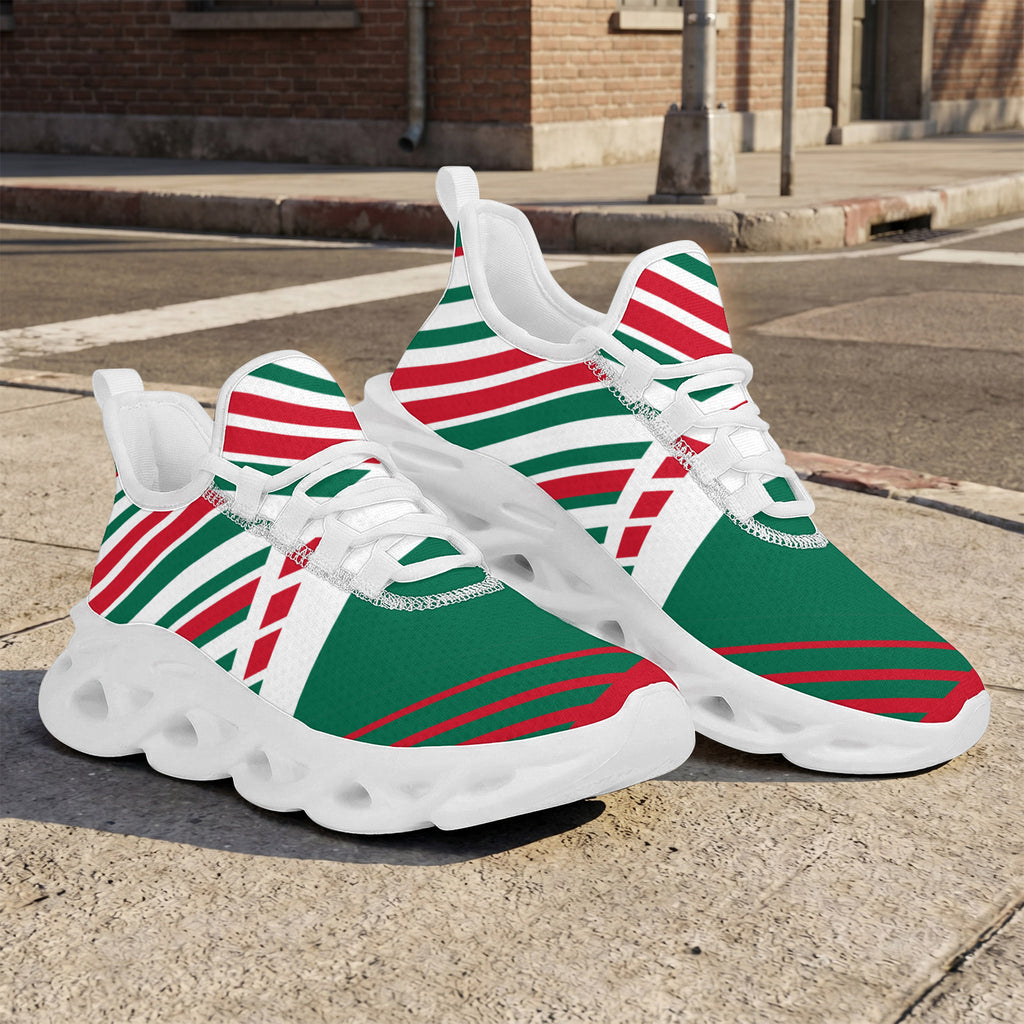Custom Mexico 2026 World Cup Sneakers DIY Country Flag Running Shoes Lightweight Sport Shoes Gift for Football Fans Personalized Team Name and Logo FN003-F009147-6