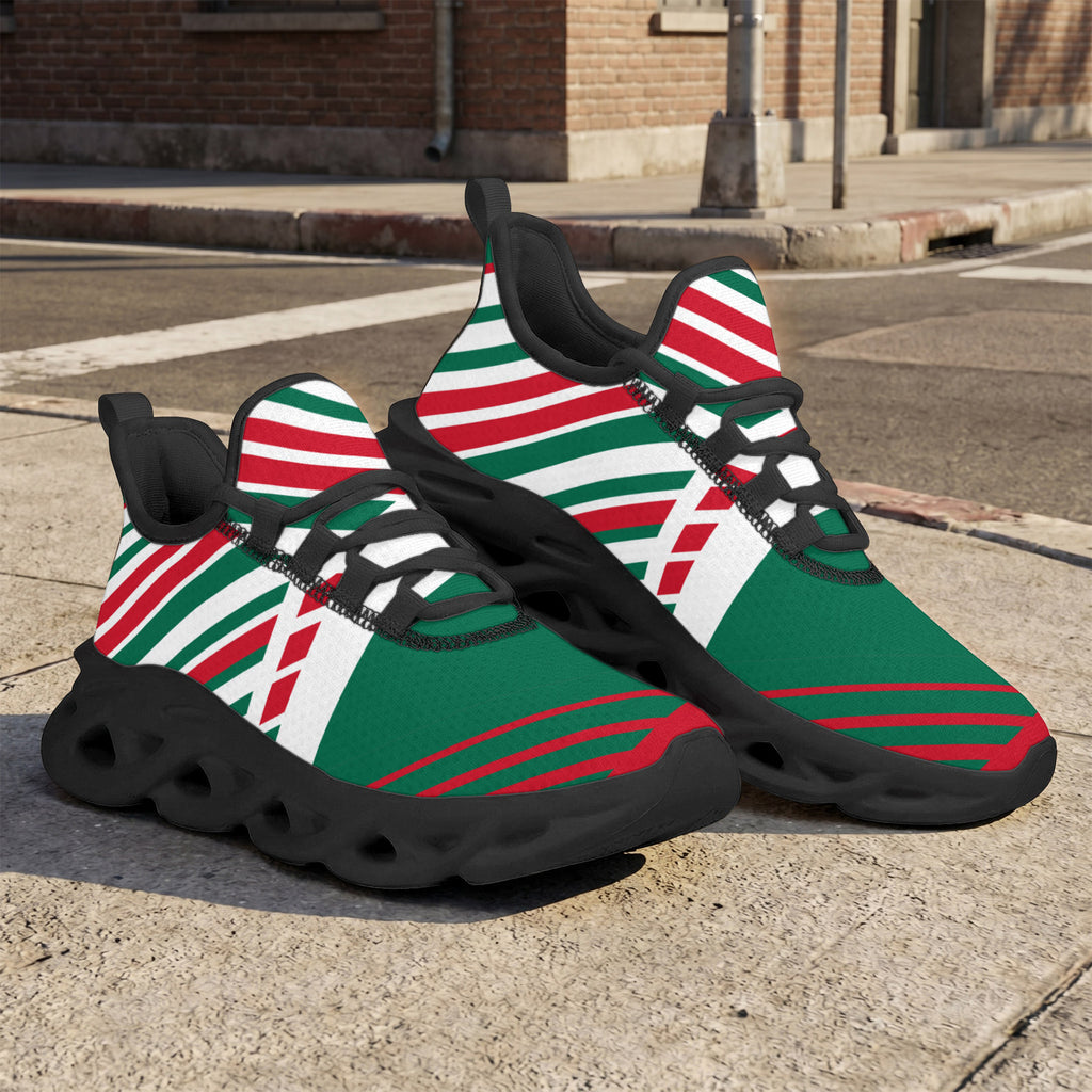 Custom Mexico 2026 World Cup Sneakers DIY Country Flag Running Shoes Lightweight Sport Shoes Gift for Football Fans Personalized Team Name and Logo FN003-F009147-6
