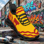 Custom Spain 2026 World Cup Sneakers DIY Country Flag Running Shoes Lightweight Sport Shoes Gift for Football Fans Personalized Team Name and Logo FN003-F009148-1