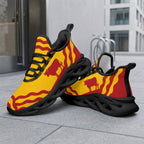 Custom Spain 2026 World Cup Sneakers DIY Country Flag Running Shoes Lightweight Sport Shoes Gift for Football Fans Personalized Team Name and Logo FN003-F009148-1