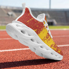 Custom Spain 2026 World Cup Sneakers DIY Country Flag Running Shoes Lightweight Sport Shoes Gift for Football Fans Personalized Team Name and Logo FN003-F009148-2