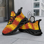 Custom Spain 2026 World Cup Sneakers DIY Country Flag Running Shoes Lightweight Sport Shoes Gift for Football Fans Personalized Team Name and Logo FN003-F009148-2