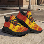 Custom Spain 2026 World Cup Sneakers DIY Country Flag Running Shoes Lightweight Sport Shoes Gift for Football Fans Personalized Team Name and Logo FN003-F009148-2