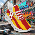 Custom Spain 2026 World Cup Sneakers DIY Country Flag Running Shoes Lightweight Sport Shoes Gift for Football Fans Personalized Team Name and Logo FN003-F009148-3