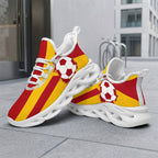 Custom Spain 2026 World Cup Sneakers DIY Country Flag Running Shoes Lightweight Sport Shoes Gift for Football Fans Personalized Team Name and Logo FN003-F009148-3