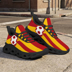 Custom Spain 2026 World Cup Sneakers DIY Country Flag Running Shoes Lightweight Sport Shoes Gift for Football Fans Personalized Team Name and Logo FN003-F009148-3