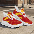 Custom Spain 2026 World Cup Sneakers DIY Country Flag Running Shoes Lightweight Sport Shoes Gift for Football Fans Personalized Team Name and Logo FN003-F009148-4