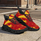 Custom Spain 2026 World Cup Sneakers DIY Country Flag Running Shoes Lightweight Sport Shoes Gift for Football Fans Personalized Team Name and Logo FN003-F009148-4