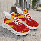 Custom Spain 2026 World Cup Sneakers DIY Country Flag Running Shoes Lightweight Sport Shoes Gift for Football Fans Personalized Team Name and Logo FN003-F009148-4