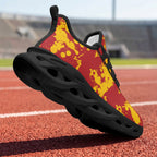 Custom Spain 2026 World Cup Sneakers DIY Country Flag Running Shoes Lightweight Sport Shoes Gift for Football Fans Personalized Team Name and Logo FN003-F009148-6