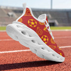 Custom Spain 2026 World Cup Sneakers DIY Country Flag Running Shoes Lightweight Sport Shoes Gift for Football Fans Personalized Team Name and Logo FN003-F009148-7