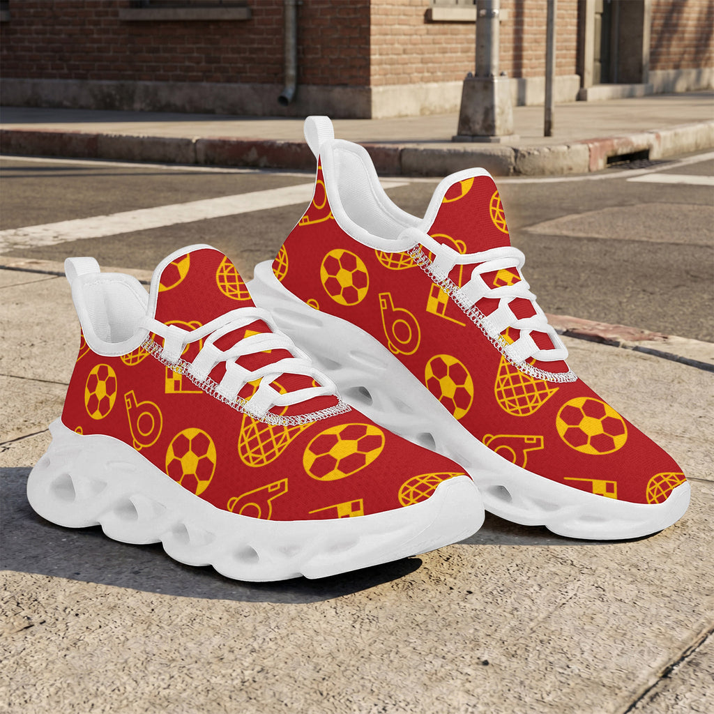 Custom Spain 2026 World Cup Sneakers DIY Country Flag Running Shoes Lightweight Sport Shoes Gift for Football Fans Personalized Team Name and Logo FN003-F009148-7