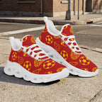 Custom Spain 2026 World Cup Sneakers DIY Country Flag Running Shoes Lightweight Sport Shoes Gift for Football Fans Personalized Team Name and Logo FN003-F009148-7
