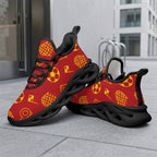 Custom Spain 2026 World Cup Sneakers DIY Country Flag Running Shoes Lightweight Sport Shoes Gift for Football Fans Personalized Team Name and Logo FN003-F009148-7