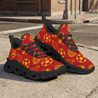 Custom Spain 2026 World Cup Sneakers DIY Country Flag Running Shoes Lightweight Sport Shoes Gift for Football Fans Personalized Team Name and Logo FN003-F009148-7