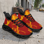 Custom Spain 2026 World Cup Sneakers DIY Country Flag Running Shoes Lightweight Sport Shoes Gift for Football Fans Personalized Team Name and Logo FN003-F009148-8