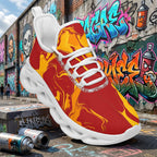 Custom Spain 2026 World Cup Sneakers DIY Country Flag Running Shoes Lightweight Sport Shoes Gift for Football Fans Personalized Team Name and Logo FN003-F009148-8