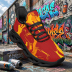 Custom Spain 2026 World Cup Sneakers DIY Country Flag Running Shoes Lightweight Sport Shoes Gift for Football Fans Personalized Team Name and Logo FN003-F009148-8