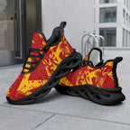 Custom Spain 2026 World Cup Sneakers DIY Country Flag Running Shoes Lightweight Sport Shoes Gift for Football Fans Personalized Team Name and Logo FN003-F009148-9