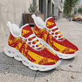 Custom Spain 2026 World Cup Sneakers DIY Country Flag Running Shoes Lightweight Sport Shoes Gift for Football Fans Personalized Team Name and Logo FN003-F009148-9