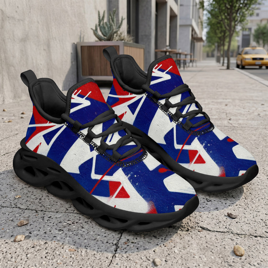 Custom France 2026 World Cup Sneakers DIY Country Flag Running Shoes Lightweight Sport Shoes Gift for Football Fans Personalized Team Name and Logo FN003-F009150-10