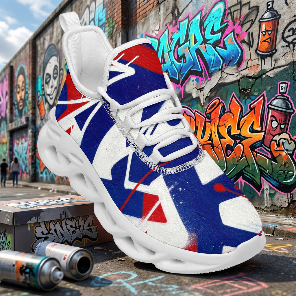 Custom France 2026 World Cup Sneakers DIY Country Flag Running Shoes Lightweight Sport Shoes Gift for Football Fans Personalized Team Name and Logo FN003-F009150-10