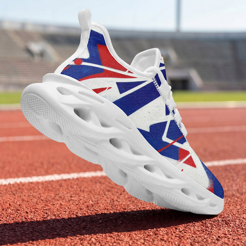 Custom France 2026 World Cup Sneakers DIY Country Flag Running Shoes Lightweight Sport Shoes Gift for Football Fans Personalized Team Name and Logo FN003-F009150-10