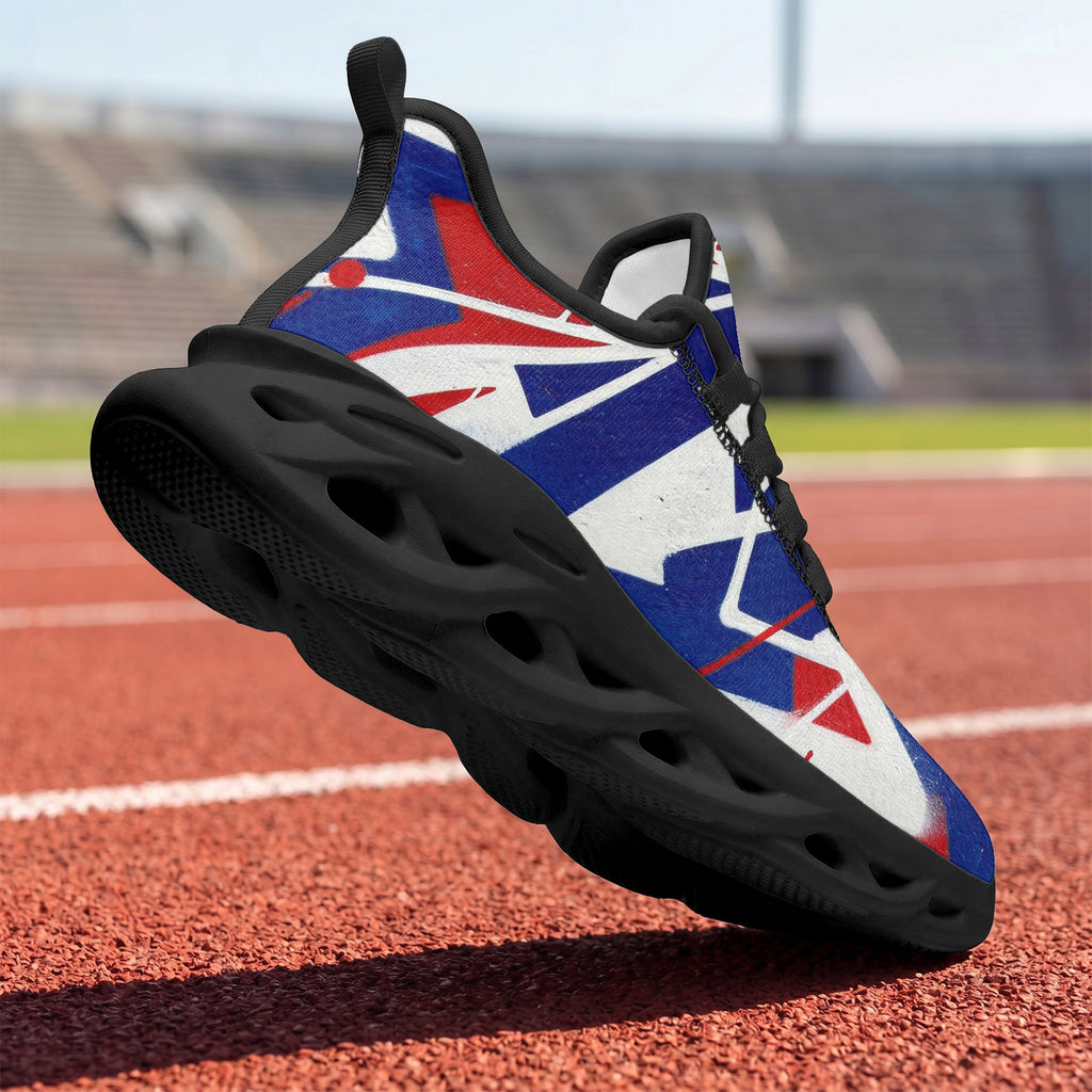 Custom France 2026 World Cup Sneakers DIY Country Flag Running Shoes Lightweight Sport Shoes Gift for Football Fans Personalized Team Name and Logo FN003-F009150-10